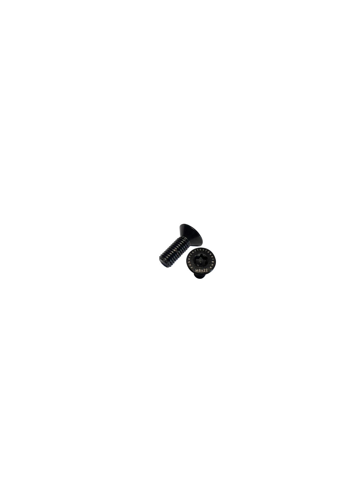 RRD SCREW LOGO T40 M8 PVD SS316 BLACK Y30